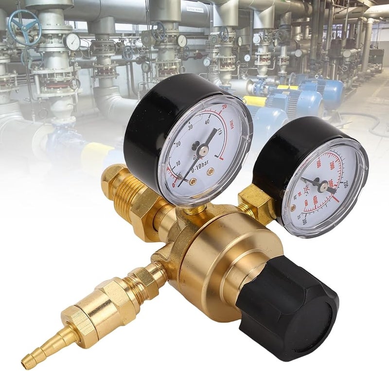 FTVOGUE Argon CO2 Gas Regulator CGA580 Inlet Dual Gauge 6 6FT Hose for MIG Welding - Image 5